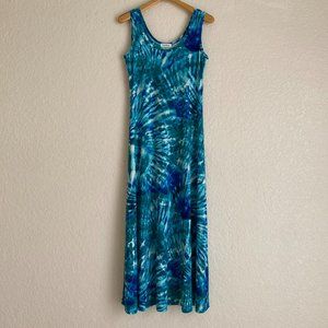 DRESS long blue